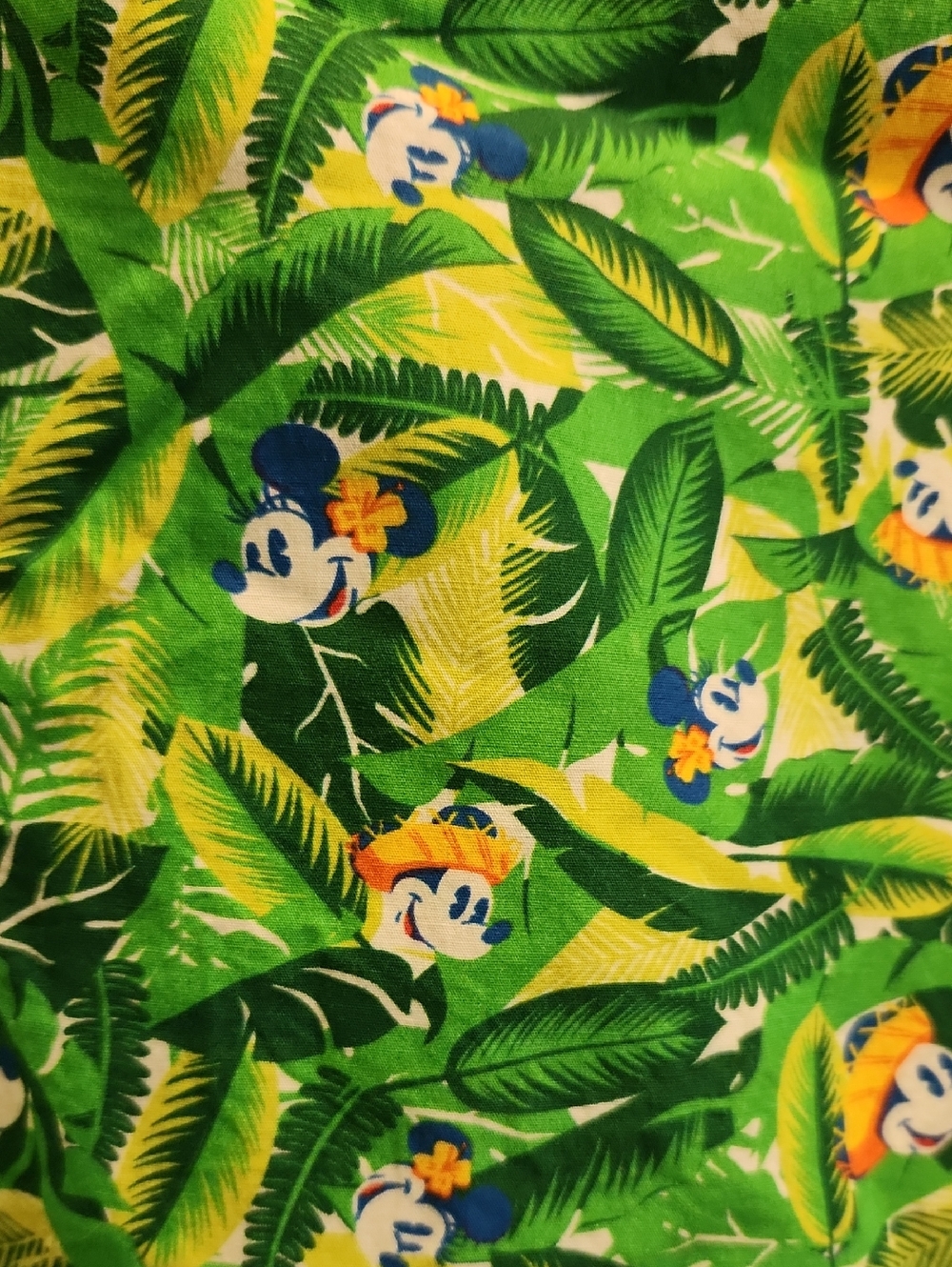 Disney Parks Caribbean Beach Resort Mickey Tropical Tunic Top Coverup L - Picture 4 of 12